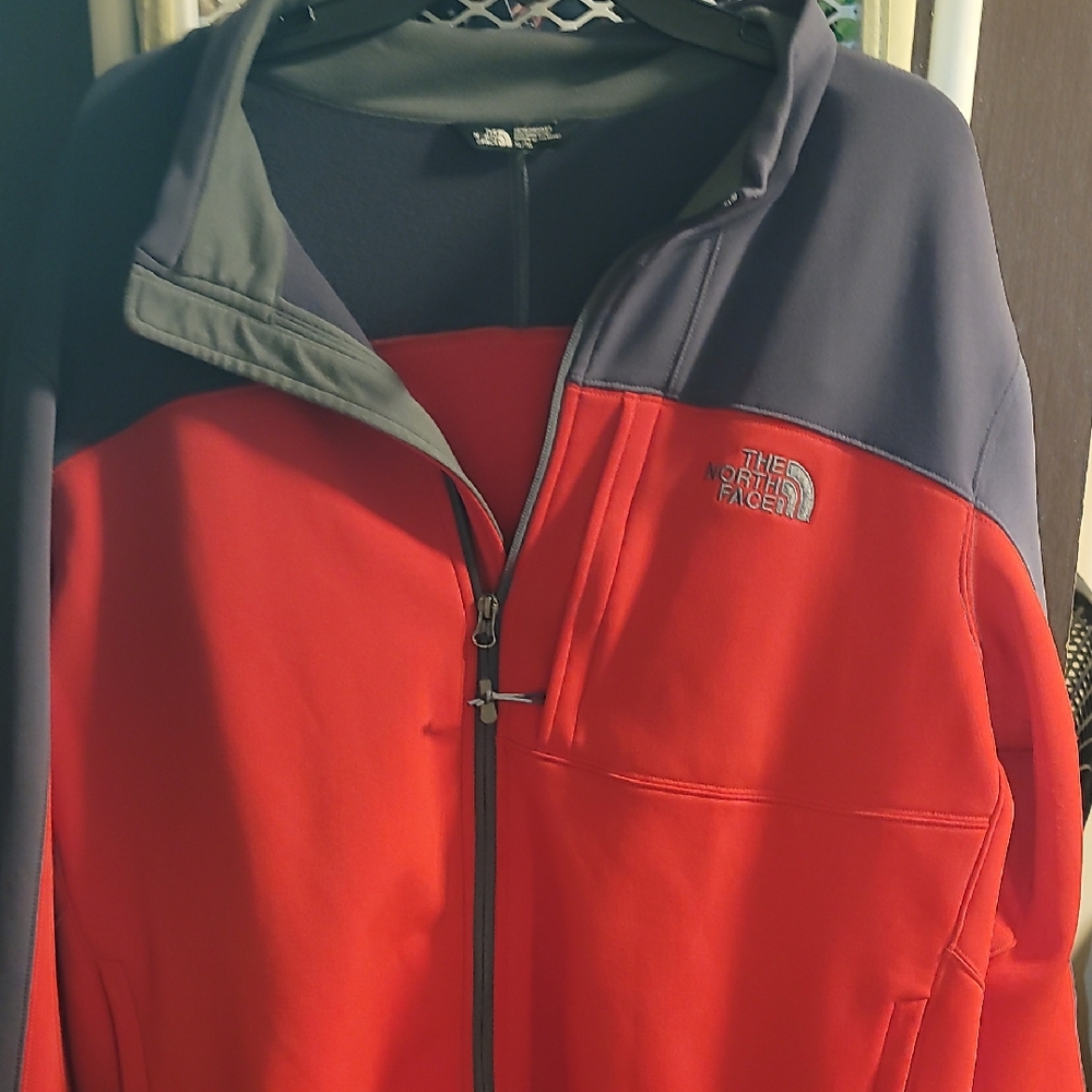 The North Face Men's Red and Gray Jacket